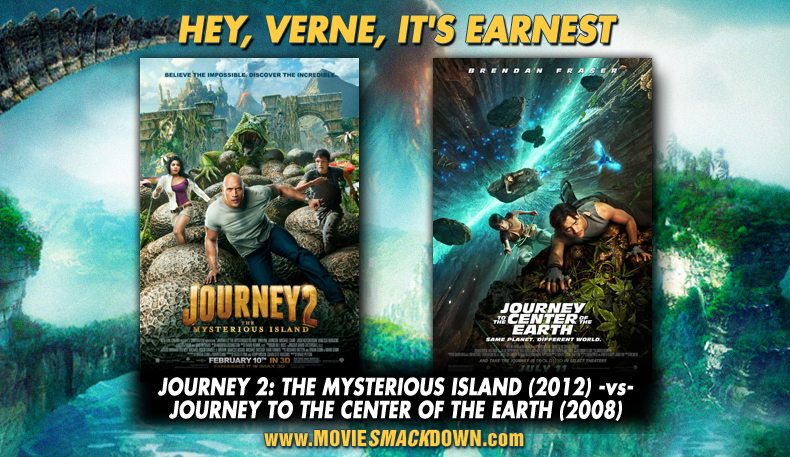 Journey 2: The Mysterious Island (2012) -vs- Journey to the Center of the Earth (2008)